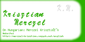 krisztian merczel business card